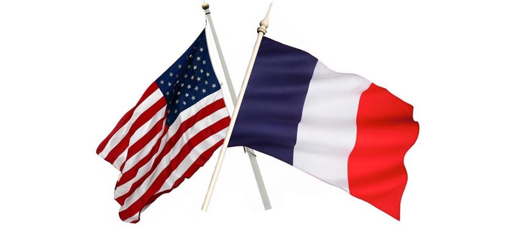 drapeau France USA pour les déclaration de revenus de LLC
